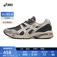 亞瑟士ASICS復(fù)古慢跑鞋男女同款老爹鞋運動休閑鞋舒適運動鞋 GEL-1090 灰色/米色 39.5
