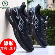 啄木鳥(niǎo)大碼男鞋2025秋季新款運(yùn)動(dòng)鞋輕便休閑鞋網(wǎng)面透氣鞋男老爹鞋潮鞋 黑色 42