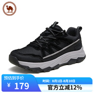 駱駝牌男士休閑鞋戶外城市徒步鞋透氣網(wǎng)鞋運(yùn)動鞋 P14A342602 夜黑色 39
