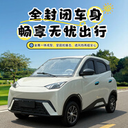 達鐺新款電動車四輪車家用成人女士代步油電兩用新能源小型封閉電瓶車 豪華空調(diào)版（店長推薦）