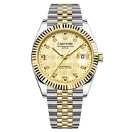 瑞士Rolex手表男士全自動(dòng)機械表日志型防水商務(wù)防水專(zhuān)用男表 間金金面 41mm 贈送皮帶+佛珠手串