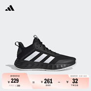 adidas OWNTHEGAME 2.0低幫團隊款實(shí)戰運動(dòng)籃球鞋男子阿迪達斯 黑/白   42.5