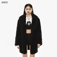SMFK Magnolia復(fù)古羊毛草原夾克毛呢外套 CC002B\\CC002W 黑色 M