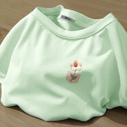 雪中飛短袖t恤女夏季2025新款防曬冰絲涼感跑步運動(dòng)上衣 豆蔻綠148F (花語(yǔ)口袋) M 160/84A-推薦尺碼100-115斤