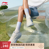 李寧凌波丨休閑慢跑鞋女鞋25夏季新款時尚透氣舒適輕盈簡約回彈跑步鞋 【凌波】云霧白(018款)-1 37