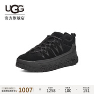 UGG春季新款男士厚底波浪鞋戶外休閑鞋 1158252BLK|黑色44