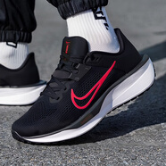 耐克（NIKE）跑步鞋男鞋 2025夏季新款運動跑鞋網面透氣耐磨緩震低幫跑步鞋 QUEST 6/黑紅主推 42