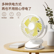 賽億 SHINEE賽億小風(fēng)扇桌面臺(tái)夾扇USB學(xué)生宿舍寢室辦公室延長(zhǎng)線20 白色