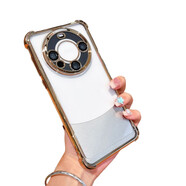 榮耀適配氣囊華為mate60pro70手機殼40新款透明50硅膠感p70pro60男女款簡(jiǎn)約防摔保護套全包散熱30m4a5g 金色土豪金 榮耀Magic6