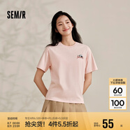 森馬[涼感T]觀園吉聯(lián)名短袖T恤女抗菌寬松熊貓夏裝潮109324100013