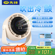 先鋒（SINGFUN）風(fēng)寶USB臺壁吊多功能空氣循環(huán)扇臺式桌面風(fēng)扇靜音廚房衛(wèi)生間制冷長續(xù)航小風(fēng)扇小型壁掛風(fēng)扇DZS-D16