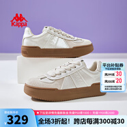 KAPPA卡帕女鞋厚底德訓(xùn)鞋女2025夏季新款復(fù)古休閑運(yùn)動鞋增高軟底板鞋女 銀色 38
