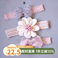 Auro Mesa寶寶頭花嬰兒發(fā)帶花朵皇冠公主發(fā)飾兒童配飾禮盒滿月百天周歲生日 N款