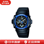 卡西歐（CASIO）G-SHOCK運(yùn)動(dòng)手表男士腕表學(xué)生表防水防震夜視 AW-591 日本直郵 黑色AW-591-2AJF