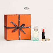 愛馬仕（HERMES）尼羅河花園香水口紅禮盒香水女50ml+緞光75號七夕情人節(jié)禮物