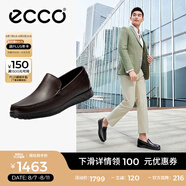 愛(ài)步（ECCO）豆豆鞋男 樂(lè)福鞋一腳蹬皮鞋牛皮男鞋 S輕巧莫克540514 可可棕54051401482 41