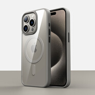 甲度【還原裸機】適用蘋果16pro手機殼高透iPhone16promax保護套透明Magsafe磁吸15plus硅膠全包保護殼 磁吸款【鈦灰色】高清透亮 | 還原裸機 iPhone 16 Pro Ma