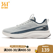 361度男鞋運(yùn)動(dòng)鞋夏季新款361男輕速跑鞋 光子灰/懷舊藍(lán) 44