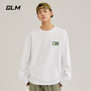 GLM純棉長袖t恤男春秋款體恤內(nèi)搭寬松大碼男裝男士打底衫上衣