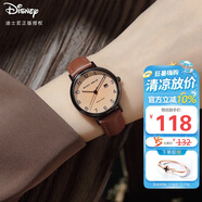 迪士尼（Disney）手表女款簡(jiǎn)約氣質(zhì)ins風(fēng)帶日歷防水小棕表中學(xué)生女士手表MK-11633K