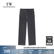 Teenie Weenie Men小熊男裝簡約牛仔褲直筒寬松秋冬休閑潮流美式 淺灰色 XL 180