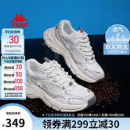 卡帕（Kappa）男鞋夏季網(wǎng)面運動鞋子男款網(wǎng)鞋增高老爹鞋休閑跑步鞋 經(jīng)典白 42
