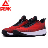 匹克peak/籃球鞋男低幫運(yùn)動(dòng)鞋耐磨防滑減震輕便透氣男鞋 大紅/黑色 41