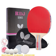 蝴蝶（Butterfly） S四星比賽乒乓球拍成品直拍5層純木雙面反膠