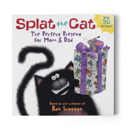 英文原版繪本 啪嗒貓系列：給爸爸媽媽的完美禮物 Splat the Cat 啟蒙繪本 兒童故事書圖畫書 親子共讀