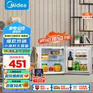 美的（Midea）45升單門迷你小冰箱租房宿舍辦公室家用冷藏小型電冰箱美妝可用節(jié)能安靜運行BC-45M【國家補貼】