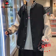 AEMAPE外套女2025新款秋冬季女裝韓版美式刺繡棒球服時(shí)尚 純色  M _建議95-105斤