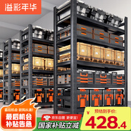 溢彩年華貨架家用置物架落地廚房收納架儲(chǔ)物架6415 120*40*160