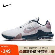耐克（NIKE）男子籃球鞋AIR MAX IMPACT4運動鞋DM1124-102白紫44.5