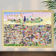 喜羊羊與灰太狼二十周年周邊2025新款木質(zhì)拼圖卡通動(dòng)漫玩具新年禮 3號拼圖 10*15-50片（不帶相框）巴掌大