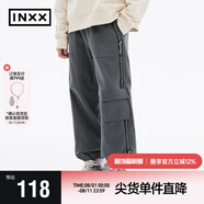 英克斯（inxx）Stand  by 22冬新品休閑褲情侶潮XMC4231723 灰色 S