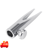 美麗妮（MEILINI）圓柱金屬削筆器 木質(zhì)眉筆金屬削筆神器雙面U形卡槽眉筆削尖工具 銀色