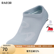 RARE威雅配飾25春夏新款男士一款三色暗提花長(zhǎng)絨棉透氣短襪 藍(lán)色（RR1255592156） 均碼