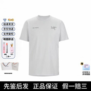 始祖鳥（ARC'TERYX）Arcteryx男款短袖Captive系列 透氣 雙標(biāo)Logo印花簡約圓領(lǐng)短袖T恤 原子灰/Atmos Split  XL