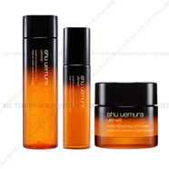 植村秀（Shu uemura）琥珀臻萃養膚精華面霜乳液爽膚水套裝 輕盈保濕滋潤 琥珀三件套