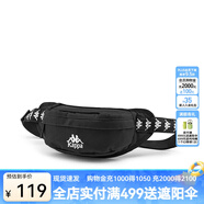 卡帕（Kappa）串標小腰包情侶男女斜挎包時尚單肩包K0CW8BX13 黑色-990 J