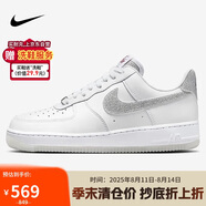 耐克女子運動板鞋WMNS AIR FORCE 1 '07 LX運動鞋HQ3461-191白灰 39