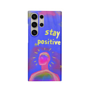 迷幻宇宙適用三星S25ultra手機殼紅色s24/s23/s22note20ultra半包 保持樂(lè )觀(guān)-韓國半包硬殼 三星Galaxy Z Flip2