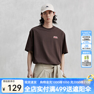 卡帕（Kappa）短袖2025新款情侶男女夏索羅娜運(yùn)動(dòng)休閑T恤多色半袖K0EX2TD30D 巧克力深棕-6536 XL
