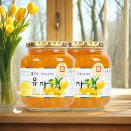 蜂蜜柚子茶1kg*2罐 韓國進(jìn)口果醬 沖調(diào)飲品節(jié)日禮品 類目TOP 0脂