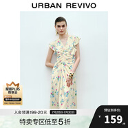 UR2025春季新款女裝法式田園茶歇碎花無袖連衣裙UWG750046