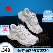 卡帕（Kappa）男鞋夏季網(wǎng)面運(yùn)動(dòng)鞋子男款網(wǎng)鞋增高老爹鞋休閑跑步鞋 經(jīng)典白 42