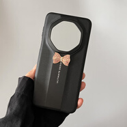 新款華為mate70rs非凡大師版水鉆蝴蝶結手機殼個(gè)性創(chuàng  )意領(lǐng)結軟邊防 經(jīng)典黑+領(lǐng)結水鉆蝴蝶結 華為mate 70RS 非凡大師