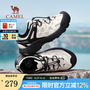 駱駝【云山2.0】戶(hù)外登山鞋網(wǎng)面透氣休閑運動(dòng)鞋男女新款防滑徒步鞋子 G15AX48080 米白/黑 男 43