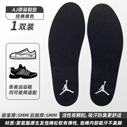 賀繁星適配耐克AJ312鞋墊原裝aj3藤原浩吸汗喬丹aj1 4 6 11 37藍球鞋運 AJ黑色系列【一雙裝】 41.5