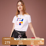 FILA 斐樂女裝官方女士短袖T恤夏季休閑運(yùn)動(dòng)內(nèi)搭t恤運(yùn)動(dòng)上衣 標(biāo)準(zhǔn)白-F11W118151F S （160/80A/S）